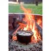 8-Quart Deep Seasoned Cast Iron Dutch Oven with Lid and Metal Handle