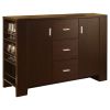 Modern Dining Buffet Sideboard Server in Cappuccino Finish