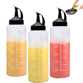 3-Pack Plastic Squeeze Condiment Bottles – 12oz Refillable with Twist-On Caps, for BBQ Sauce & Oil