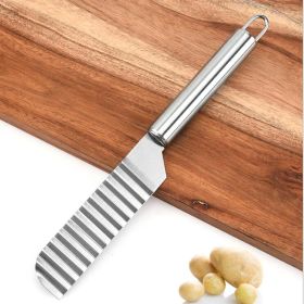 Stainless Steel Wave Slicer & Potato Cutter – Rolling Vegetable Planer