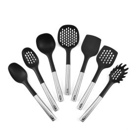 7-Piece Non-Stick Silicone Cookware Set – Heat-Resistant Kitchen Utensils with Stainless Steel Handles