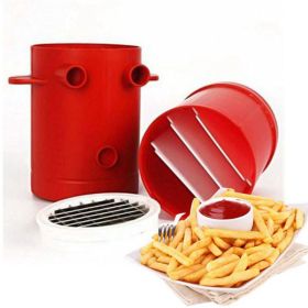 2-in-1 Potato Slicer & Microwave French Fry Maker – Healthy, No Deep-Fry Option