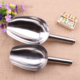 Multipurpose 2 PCS Stainless Steel Small and Large Ice Scooper for Freezer Ice Machine Maker Candy Scoop Flour Spoon Shovel Ice Cream Scoop Antique Ic