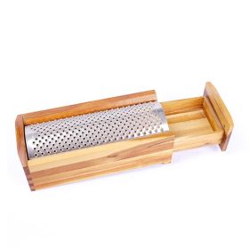 Eco-Friendly Wooden Grater Box with Drawer – Shredder for Parmesan, Cheese, Vegetables & Fruits