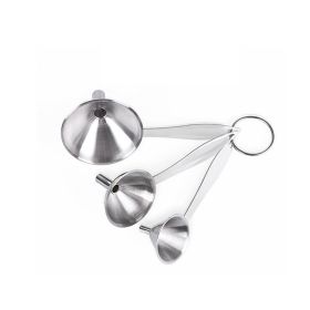 3-Piece Stainless Steel Funnel Set – Kitchen Strainer for Liquids, Oil, and Powder