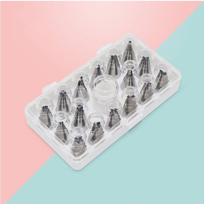 Multi-Shape Piping Tips with Coupler Set - Icing Nozzles Cake Decorating Tips - Baking Accessories Multi-Shape Piping Tips with Coupler Set - Icing Nozzles Cake Decorating Tips - Baking Accessories