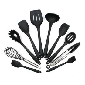 10-Piece Non-Stick Silicone Cooking Utensils Set – Non-Scratch Kitchen Tools