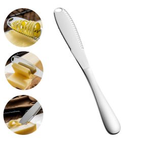 3-in-1 Stainless Steel Butter Spreader, Curler & Cutter Knife