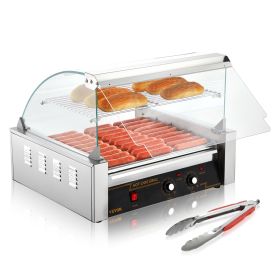 VEVOR Hot Dog Roller, 11 Rollers 30 Hot Dogs Capacity