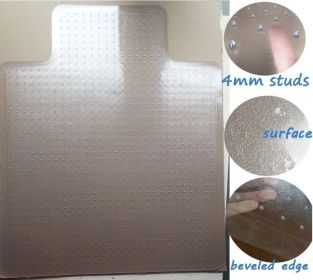 Direct Wicker Office Chair Mat for Carpet Lip Shape