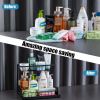 2 Tier Under Sink Organizers Pull Out Under Cabinet Basket Storage Shelf Sliding Drawer for Kitchen Bathroom