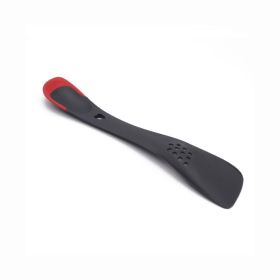 5-in-1 Heat-Resistant Silicone Spatula & Cooking Spoon – Multi-Function Kitchen Utensil with Serrated Edge (Color: Red)