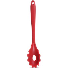 Non-Stick Silicone Pasta Fork – Heat & Stain Resistant Spaghetti Server, Dishwasher Safe (Color: Red)