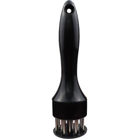 Stainless Steel Meat Tenderizer with 24 Needles (Color: Black)