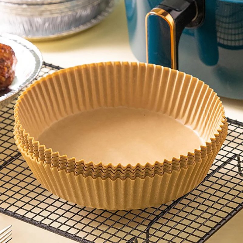 50PCS Air Fryer Disposable Paper Liner Non-Stick Oil-proof Parchment Mat for Cooking Microwave Oven Sheets Special Baking 50PCS Air Fryer Disposable Paper Liner Non-Stick Oil-proof Parchment Mat for Cooking Microwave Oven Sheets Special Baking